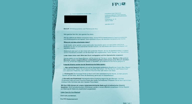 Tagespresse-Brief-FPOe-Wirtshauspraemie